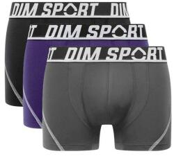 DIM SPORT MICROFIBRE BOXER 3x - Мъжки спортни боксерки 3 броя - сив - син - черен DIM | Cheren | МЪЖЕ | L