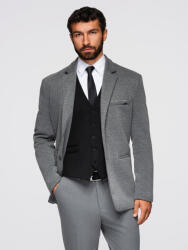 Ombre Clothing Мъжко плетено яке в приталено кроене - графитово V1 OM-BLZB-0100 Ombre Clothing Ombre Clothing | Siv | МЪЖЕ | M
