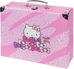 BAAGL Сгъваемо училищно куфарче Hello Kitty Sweet Leopard с метална фиксация BAAGL | Rozov | Момичешки | UNI