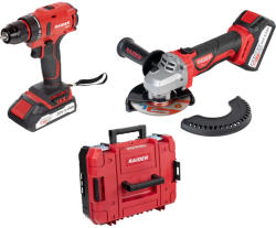 Raider Pro Set bormasina si polizor unghiular Raider Pro R20, 20V, 2Ah + 4Ah (030238)