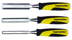 Topmaster Professional Set 3 dalti pentru lemn Topmaster 12, 18 si 24 mm din otel 65Mn (350139) Dalta