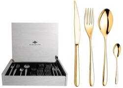 Inoxriv Novecento Pvd Oro set 24 piese, cutie lemn STOC LIMITAT! (66223024) Tacam