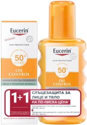 Eucerin Sun Комплект Oil Control - Гел-крем за лице и Спрей за тяло, 50 + 200 ml - baby