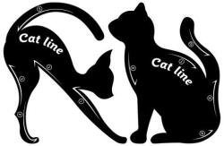 Makeup Set 2 sabloane eyeliner , Makeup, Cat Line (TS2629)