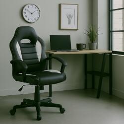 Unic Spot Scaun gaming US92 Euro, negru si alb, 55x55x88-100 cm