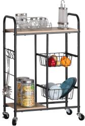 Unic Spot Gheridon multifunctional Tor, negru, 57x30x85 cm