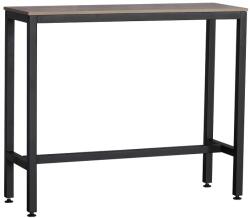 Unic Spot Masa bar Hogland, negru si stejar antichizat, 120x40x100 cm