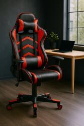 Unic Spot Scaun gaming US90 Indianapolis, negru si rosu, 69.5x64x124-133.5 cm