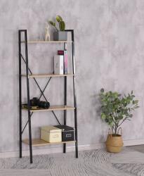 Unic Spot Biblioteca cu 4 rafturi, UnicSpot, negru, 60x32.5x148 cm Biblioteca