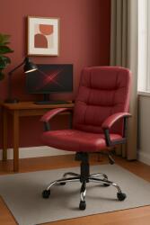 Unic Spot Scaun de birou directorial US02, bordo, 66x62x107-117 cm