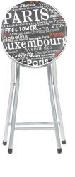Unic Spot Taburet pliant Cosmo Paris, negru, 30x30x50 cm Raft