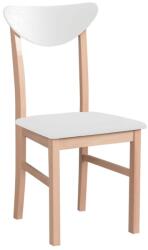 Unic Spot Scaun living/bucatarie Leonix 2, stejar/alb, 40x43x90 cm, UnicSpot