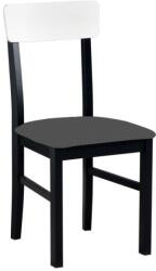 Unic Spot Scaun living/bucatarie Leonix 1, negru-alb/gri, 40x43x90 cm, UnicSpot