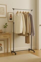 Unic Spot Stand haine simplu, negru, 85x43x95-160 cm