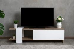 Unic Spot Comoda TV Heden, alb si trufe, 120x25x37 cm