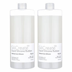 SiliCreate Cauciuc siliconic lichid SiliCreate, cu întărire prin platină, moale, Shore 0A - Cantitate - 2 kg (SC-LS-0A-2000)