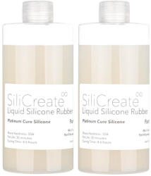 SiliCreate Cauciuc siliconic lichid SiliCreate, cu întărire prin platină, mediu, Shore 30A - Cantitate - 1 kg (SC-LS-30A-1000)