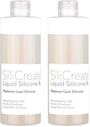 SiliCreate Cauciuc siliconic lichid SiliCreate, cu întărire prin platină, mediu, Shore 30A - Cantitate - 500 g (SC-LS-30A-500)