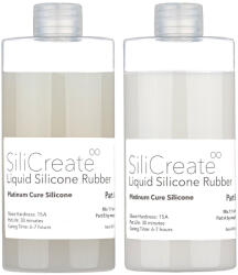 SiliCreate Cauciuc siliconic lichid SiliCreate, cu întărire prin platină, Shore 15A - Cantitate - 1 kg (SC-LS-15A-1000)