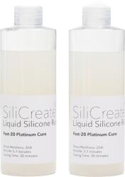 SiliCreate Cauciuc siliconic lichid SiliCreate, cu întărire prin platină, moale, Shore 20A, întărire rapidă - Cantitate - 500 g (SC-LS-20A-F-500)