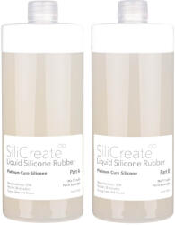 SiliCreate Cauciuc siliconic lichid SiliCreate, cu întărire prin platină, mediu, Shore 30A - Cantitate - 2 kg (SC-LS-30A-2000)