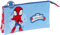 SAFTA Penar Spidey cu 3 compartimente, 22x12x3 cm Penar