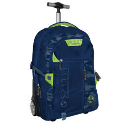 Spirit Troler Spirit Pattern, Albastru / Verde, 55x35x25 cm Valiza