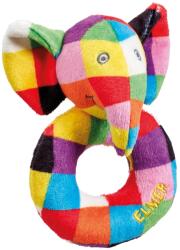 Rainbow Designs Jucarie zornaitoare din plus Elefantul Elmer, 12 cm