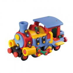 mic o mic Jucarie de construit mic-o-mic 3D Locomotiva 089.027, 19.1 cm