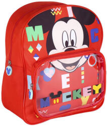 Cerda Rucsac Mickey Mouse cu buzunar transparent, 25x30x12 cm