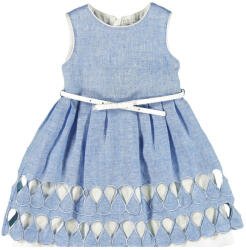 Mayoral Rochie bleu din in (3930), 80 cm / 12 luni