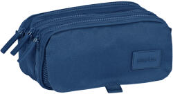 SAFTA Penar Safta Basic Navy Blue cu 3 compartimente, 21.5x10x8 cm Penar