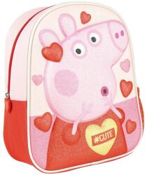 Cerda Rucsac Cerda Peppa Pig 3D Premium, 25 x 31 x 10 cm, roz/rosu