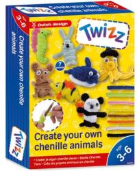 UP Int'l Set creativ cu snururi plusate, 7 modele - animale
