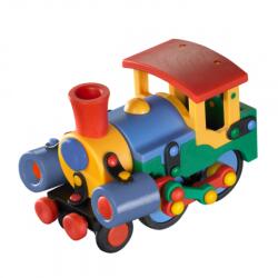mic o mic Jucarie de construit mic-o-mic 3D Locomotiva 089.070, 15 cm