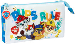 SAFTA Penar Paw Patrol Pups Rule cu 3 compartimente, 22x12x3 cm Penar