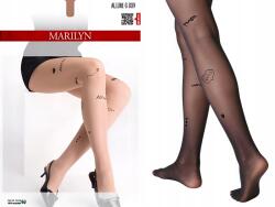 Marilyn Női mintás harisnyanadrág Marilyn felirattal Love Kiss Me Allure G009 5XL