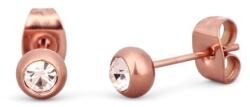 Vuch Bájos bronz fülbevaló kristállyal Gem Rose Gold