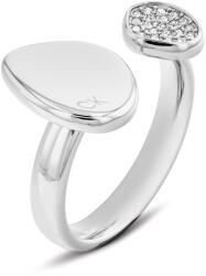 Calvin Klein Elegáns acél gyűrű kristályokkal Fascinate 35000319 56 mm