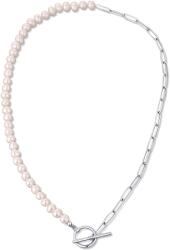 JwL Luxury Pearls Trendi acél nyaklánc valódi folyami gyöngyökkel JL0788