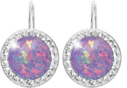 JSB Bijoux Opál Swarovski Violet kristálykövekkel 92400025vio (Ag925/1000, 2, 1 g)