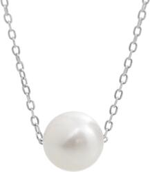 JSB Bijoux White 8 mm-es folyami gyöngy fehér 92300542wh (Ag925/1000, 2 g)