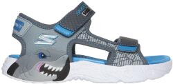 Skechers Skechers, Tépőzáras műbőr szandál, Szürke, Kék, 34 EU (400614L-CCBL-34)