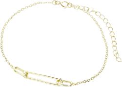 JSB Bijoux összefűzött ovális forma, aranyozott 92500521g (Ag925/1000, 2, 46 g)