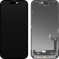 MP Display cu Touchscreen MP compatibil cu Apple iPhone 15, cu Rama, Versiune Premium Soft OLED FHD Diagnostic, Negru - gsmnet