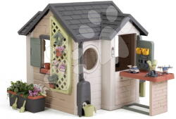 Smoby Căsuță Grădinarului cu atelier Garden House Life Smoby cu jgheab, extensibilă, cu filtru UV, de la 24 luni (SM810308-V) Casuta pentru copii