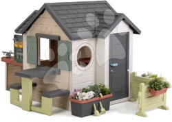 Smoby Căsuță Grădinarului cu uși mari Garden House Life Smoby cu jgheab pentru scurgerea apei, cu filtru UV, de la 24 luni (SM810308-AD) Casuta pentru copii