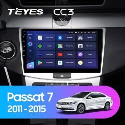  Autós navigáció Teyes CC3 360° Volkswagen Passat CC 2008-2016 6+128GB 10.2" QLED Octa-core 1.8Ghz, Android 4G Bluetooth 5.1 DSP