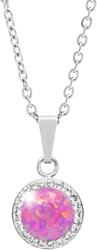 JSB Bijoux Opál Swarovski kristály kövekkel Light Fuchsia 92300025l-fu (Ag925/1000, 2, 1 g)
