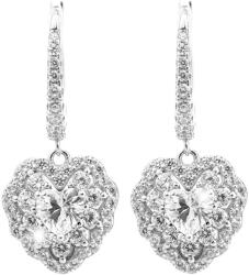 JSB Bijoux Nagy kocka cirkónium Crystal, szívek 92400593cr (Ag925/1000, 5, 34 g)